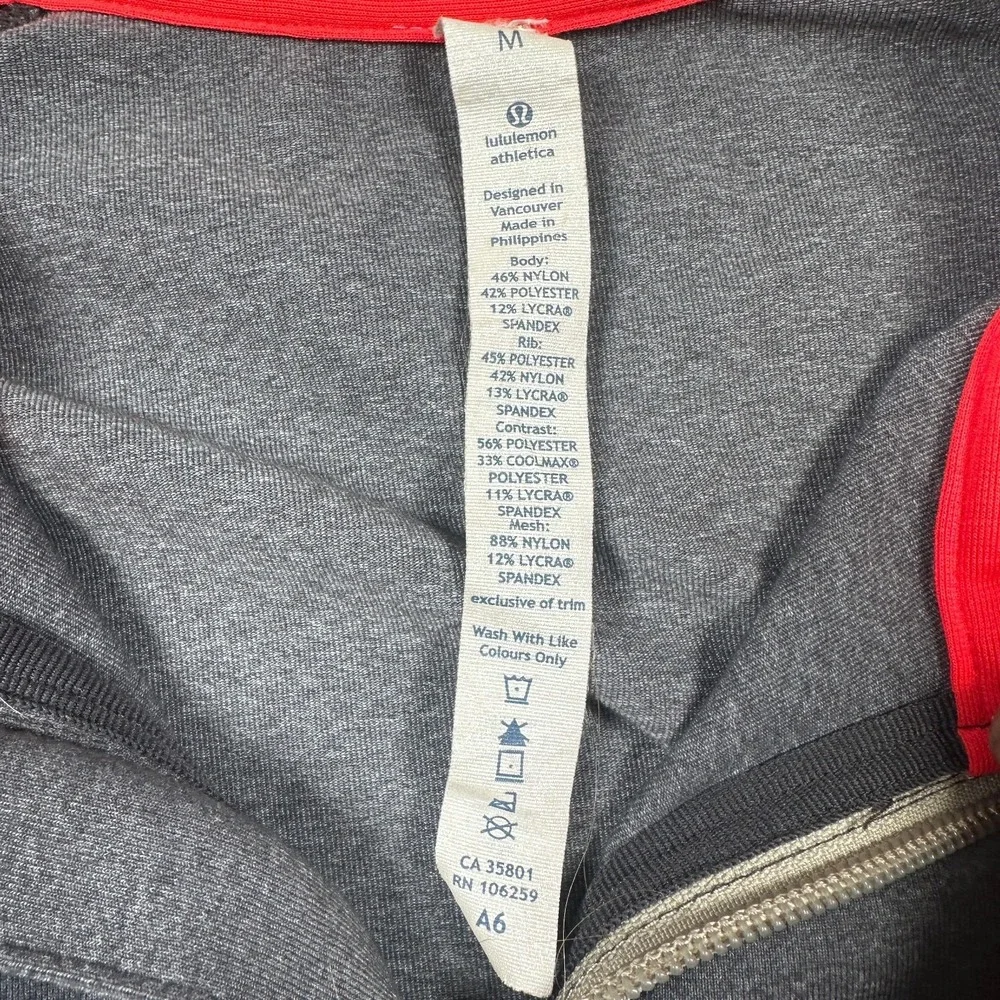 Lululemon Full Zip Jacket Size Men's M Performance Training Track - Picture 3 of 7